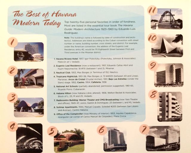 Page one of multipage tour maps of Modern Havana